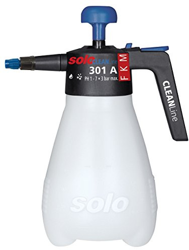 Solo 30101 Drucksprühgerät – säurebeständiger 1 Liter Drucksprüher – für Reinigungsmittel mit pH Wert 1-7 Reinigungsspritze CLEANLine