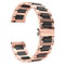 BINLUN Replacement Watch Band Stainless Steel Ceramic Watch Bracelet Polished Strap 12mm/14mm/16mm/18mm/20mm/22mm with Butterfly Buckle 6 Colors (22MM, Rose Gold Steel and Black Ceramic)