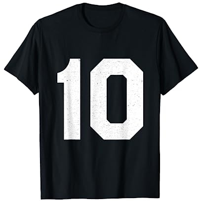 Jersey-Uniform Nummer 10 T-Shirt