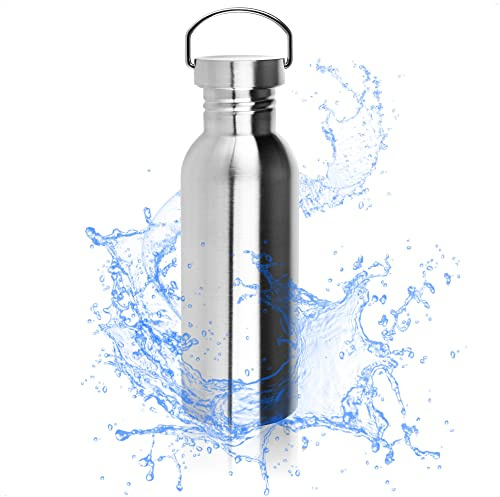 Robin Goods® Edelstahl-Trinkflasche mit Henkel - hochwertige Campingflasche | bruchsicher und BPA-frei - 1000 ml