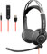 Bluestork - MC 401 - Auriculares USB/3,5mm con Cable para PC, Sonido estéreo, Micrófono Giratorio con Cancelación de Ruido - Auriculares Ligeros Profesionales (USB+Jack) - Cascos para PC/Mac/Móvil