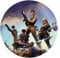 Tortenaufleger Fortnite 2, rund 20cm Fondantpapier PREMIUM