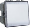 Vetrineinrete® Pulsante portanome compatibile Living Light International Air targhetta campanello interruttore 2 moduli