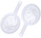 Pack of 2 Sieve Filters, Mesh Sieve Nylon Filter Mesh, Nylon Sieve with Handle, 200/400 Mesh Ultra Fine Funnel Filter, with Edge and Comfortable Non-Slip Handles, for Juice, Milk, Coffee