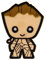 Guardians Of The Galaxy - Aufnäher zum Aufbügeln (70 mm x 50 mm) (Cremefarbe/Grün)