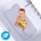 Badewannenmatte rutschfest, DoDuo Antirutschmatte Badewanne 100 x 40cm Wanneneinlage, Schimmelresistent & Maschinenwaschbar Duschmatte-Transparent