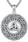 Odins Dreiecks Halsketten, 925 Sterling Silber Wikinger Odin Dreieck Anhänger kette und Herren Anhänger Amulett Schmuck Geschenke für Damen und Herren