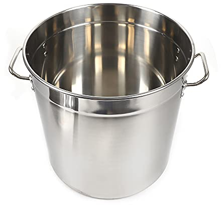 Donened Olla para sopa de 70 L, gran capacidad, con tapa de metal, acero inoxidable, para inducción, gas, vitrocerámica, etc