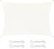 LEcylankEr Toldo Vela Rectangular Triangular， Toldos Exterior Terraza Impermeable Protección UV, Poliéster Tela Sombra Exterior Adecuado para Patio Jardín, Terraza (Blanco, 4 * 5M)
