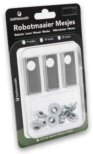 30x To the South® - Lame per robot tagliaerba in acciaio adatte per Honda Miimo HRM 520-30 pezzi