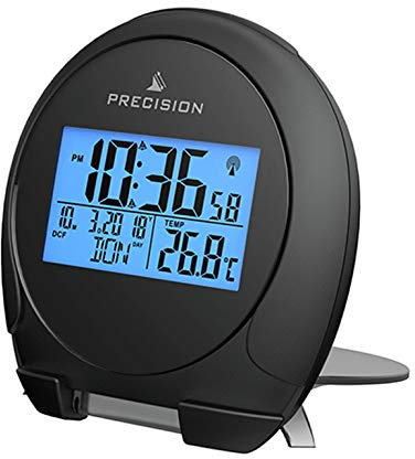 Precision Alarm Clock, Black, One Size