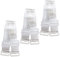 3 Paare BH-Träger Damen Durchsichtig Unsichtbar Transparent Einstellbar Träger Metaller Haken Ersatzträger Bra Shoulder Straps 20mm