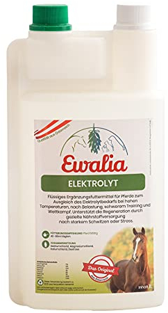 NEU! EWALIA Elektrolyt für Pferde: Optimale Regeneration und Elektrolytausgleich bei Belastung und Hitze, 100% natürlich, mit Tierärzten entwickelt, 100% Natur pur, frei von Zusätzen, 1 Liter