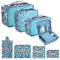 Coolzon Packing Cubes Koffer Organizer, 8 Stück Kofferorganizer Packtaschen Packwürfel mit Schuhbeutel Wäschebeutel Reiseorganizer Kleidertaschen für Rucksack (Einhorn)