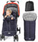 Orzbow Fußsack für Kinderwagen Buggy,Baby Fußsack Schlafsack,Babyfußsack für Babyschale,Winterfußsack mit Reißverschluss Waschbar Passend für Alle Kinderwagen (Blau,Groß)