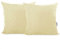 DecoKing 2 Kissenbezüge 40x40 cm Creme Microfaser Hotelverschluss Axel