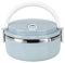VIFERR Fiambrera aislada portátil de acero inoxidable azul con aislamiento térmico arroz Noddles Fiambrera contenedor de comida(Single layer)