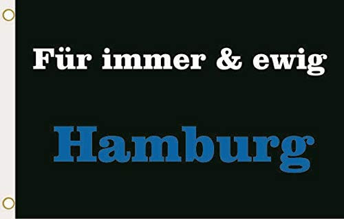U24 Flagge Fahne Für Immer und ewig Hamburg 90 x 150 cm