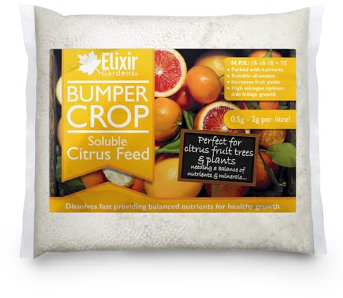Elixir Gardens Soluble Citrus Feed Fertiliser | NPK 18:18:18 + TE | 200g - 20kg | 200g Bag