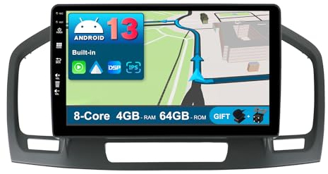 JOYX Android 13 Autoradio Passt für Opel Holden Insignia(2008-2014) - [4G+64G] - [Eingebaut DSP+Carplay+Android Auto] - LED Kamera MIC KOSTENLOS - Lenkradsteuerung 4G WiFi BT DAB - 2 Din - 9 Zoll 2.5D