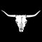 SHMAZ 15,2 x 8,3 cm Bull Longhorn Aufkleber Autoaufkleber Motorrad und Auto Styling Schwarz/Silber