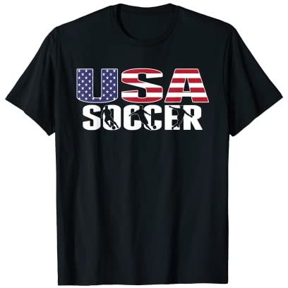Amerika-Fußball-Fans Trikot – USA-Flagge, stolze Fußballliebhaber T-Shirt