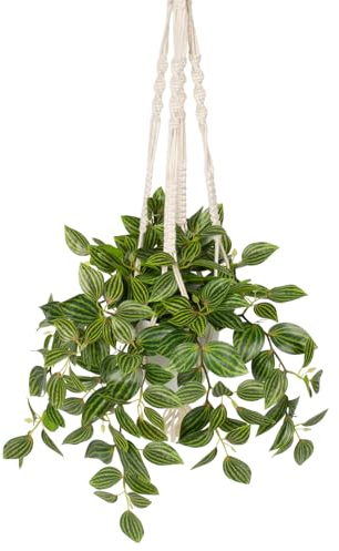 Planta artificial colgante plantas decorativas en maceta, plantas colgantes artificiales, decoración moderna para el hogar, oficina, baño, cocina e interior, dormitorio, oficina, alféizar de ventana,