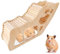 WANDGU Hamster-Kletterleiter: Hamsterhaus aus Holz, Hamster Versteck Hamster Zubehör für kleine Haustiere, Hamster, Rennmäuse, Zwergmäuse