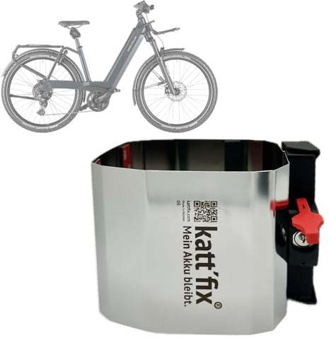 E-Bike-Akkuschloss „Kattfix“ für Riese und Müller Fahrräder, E-Bike Akku-Diebstahlsicherung (Nevo 4 (Wave/Tiefeinstieg), universell)