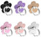 6 Pcs Cell Phone Ring Holder Kickstand Cellphone Flower Finger Ring Stand Grips 360 Rotate And 180°Angle Universal Adjustable Compatible With Back Of Phone Case Smartphone Mobile Phones