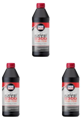 LIQUI MOLY Top Tec MTF 5300 70W-75W | 1 L | Getriebeöl | Hydrauliköl | Art.-Nr.: 21359, farblos (Packung mit 3)