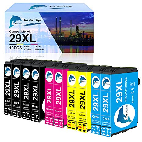 GoToners 29XL Druckerpatronen Kompatibel für Epson 29 XL Patronen für Expression Home XP-352 XP-332 XP-342 XP-235 XP-245 XP-255 XP-335 XP-345 XP-355 XP-432 XP-435 XP-442 XP-445 XP-452 (10er Pack)