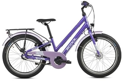 S’COOL Kinderfahrrad 20, 24, 26 Zoll, 3-Gang Nabenschaltung mit Rücktrittbremse, Chix pro, Aluminium besonders leicht, Körpergröße 115–165 cm, 6–14 Jahre, sicher & leicht, für Jungen & Mädchen