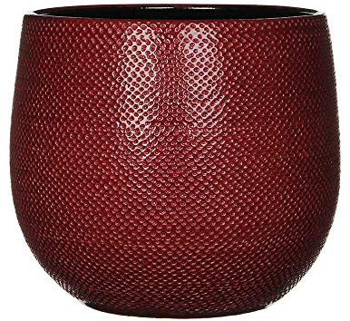 Mica decorations Gabriel Blumentopf H25 x Ø29 cm Keramik Bordeaux