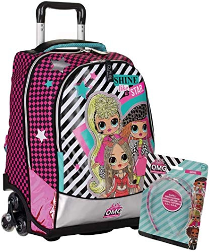 Trolley Schulrucksack LOL OMG Shine Like A Star mit Stirn/Brille