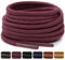 Stepace Cordones Redondos Encerados [2 Pares] Cordones Duraderos para Zapatos de Vestir y de Diario, Longitud 66-135cm Wine Red-96