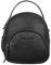 STILORD 'Polina' Frauen Mini Daypack Leder XS City Backpack Tagesrucksack Klein Leder Stadtrucksack Kleine Handy Schultertasche Damen Casual Bag, Farbe:schwarz
