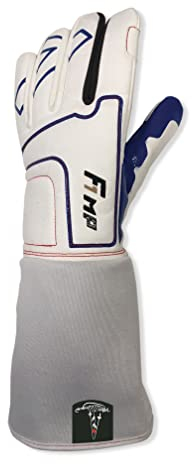 Venticinque Ergo Glove F1MP, Fechthandschuh für Florett und Degen, Ergonomisches Design, Klettverschluss zum Öffnen und Schließen, perfekte Passform mit speziellem MemoryFoam, Schutzstufe 2 (links 10)