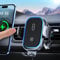 Mohard 15W Support Telephone Voiture Induction [Serrage Automatique], Double Bobine Chargeur Induction Voiture sans Fil Rapide Compatible avec iPhone 16/15/14/13/12/11, Galaxy ZFlip5/4/3/S25/S24, etc