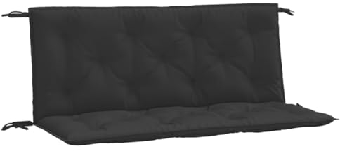 ULUYYUC Fußmatten Bodenkissen Kissen für die Leseecke LiegestühleGartenbank-Auflage Schwarz 120 cm Oxford-Gewebe