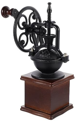 Hoement 1stück Handkaffeemühle Tragbare Manuelle Kaffeebohnenschleifmaschine Retro-design Für Espresso Filterkaffee Und Für Zuhause Büro Und