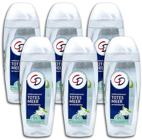 6 er Pack CD Duschgel/Showergel Mineraldusche Totes Meer Salz & Aloe Vera 6 x 250 ml