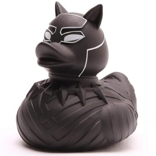 Duckshop I Superhelden Badeenten I Quietscheente I Quietscheentchen - Verschiedene Varianten (Badeente Black Puma)