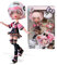 Famosa 4SF - Hello Kitty Golden Diva Roller, Japanische Fashion Puppe im Rollschuh-Look, Figur von 19,5 cm mit 15 Gelenkpunkten, Inklusive Helm, Tasche, Musikzubehör und Stiefel, (HKTF1000)