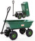 Izzy Hochleistungs-Kipp-Gartenwagen mit 75 l Fassungsvermögen und Luftreifen – 300 kg Tragkraft – Transportwagen für Holz, Erde, Torf, Blätter und Werkzeuge - 109 x 50 x 95 cm