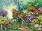 Fuumuui Peinture par Numéros Adultes et Enfants Débutants Comprend Pinceaux et Peintures Acryliques 40 x 50 cm - Paysage, Fleurs et Vélo
