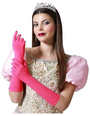 ATOSA guantes fucsia 42 cm para disfraz llamativo o pop