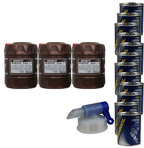 60L Motoröl PEMCO SAE 10W-40 iDrive 260 Classic 12xMotor Flush