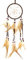 WEDSA Indische Art Dream Net Home Wanddekorationen Geburtstagsgeschenk Federn dekoriert Windspiele Traumfänger Home Decoration-A, Deutschland