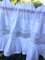 LillaBelle Kurz Scheiben Gardine Isabella 46x120 cm transparent Volant Landhaus Shabby Spitze
